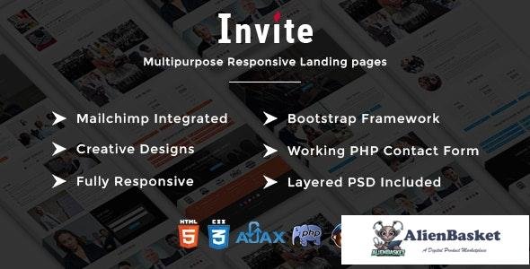 20932 INVITE v1.0 - Multipurpose Responsive HTML Landing Pages 