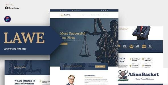 25038 LAWE v1.0 - Lawyer and Attorney Figma Template 