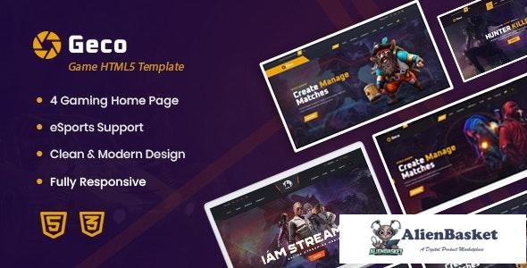 25175 Geco v1.0 - eSports Gaming HTML5 Template 