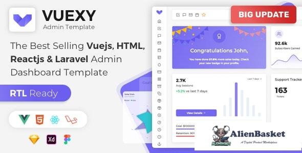 20492 Vuexy v5.3 - Vuejs, React, HTML & Laravel Admin Dashboard Template 