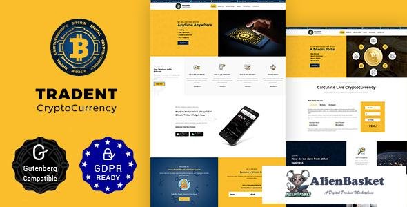 13294 Tradent v1.3 - Bitcoin, Cryptocurrency Theme 