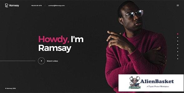 19084 Ramsay v1.0 - Creative Personal Onepage HTML Template 