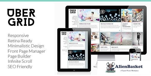 15207 Ubergrid v1.3.9 - Responsive Grid WordPress Theme 