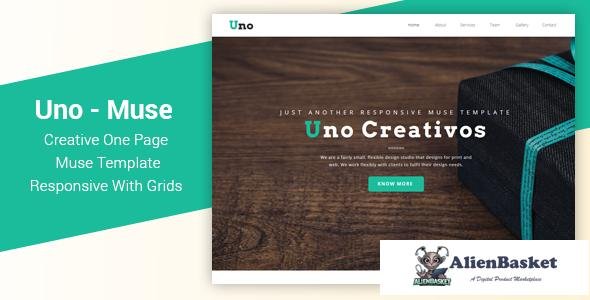 10436 Uno - Responsive One Page Muse Template 
