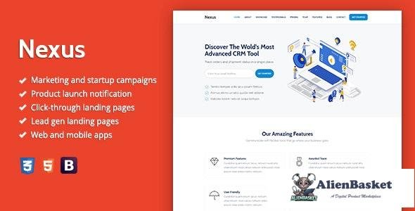 16570 Nexus v1.0 - Premium SaaS Landing Page Template 