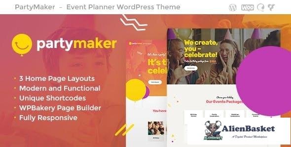 32819 PartyMaker v1.1.7 - Event Planner & Wedding Agency WordPress Theme 