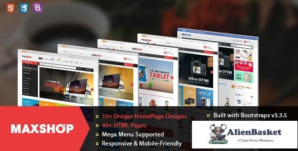 25906 Maxshop v1.1.0 - Responsive & Multi-Purpose eCommerce HTML Template 