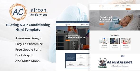 15407 Aircon - Air Conditioning Services Bootstrap 4 Template 