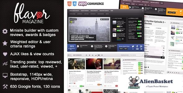 11427 Flavor v1.13 - Responsive/HD Magazine/Review AJAX Theme 