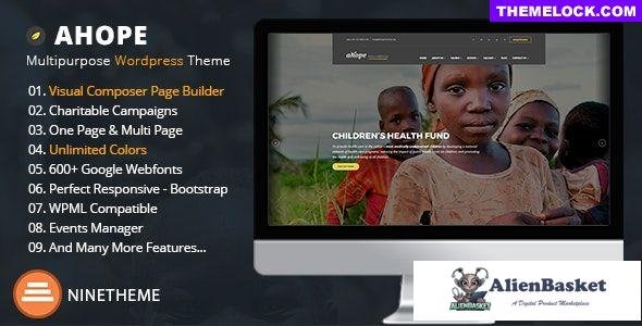 21161 Ahope v2.3.0 - Nonprofit WordPress Theme 