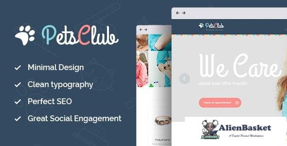 17430 Pets Club v2.0 - Domestic Animals Care, Shop & Veterinary WordPress Theme 