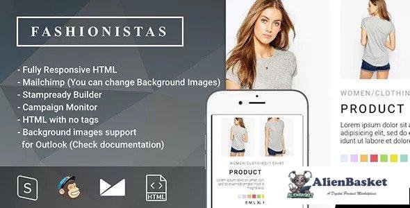 13795 Fashion & Ecommerce - Responsive Email with Mailchimp Editor & StampReady Builder 