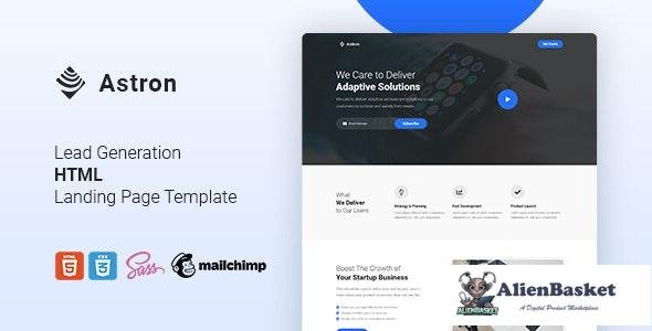 24961 Astron v1.0 - Lead Generation HTML Landing Page Template 