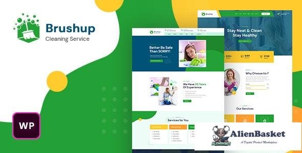 23827 Brushup v1.0 - Cleaning Service Company WordPress Theme 