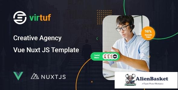 26058 Virtuf v1.0 - Creative Agency Vue Nuxt JS Template 