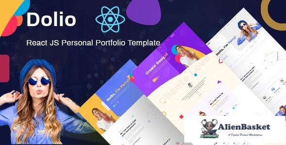23670 Dolio v1.0 - React JS Personal Portfolio Template 