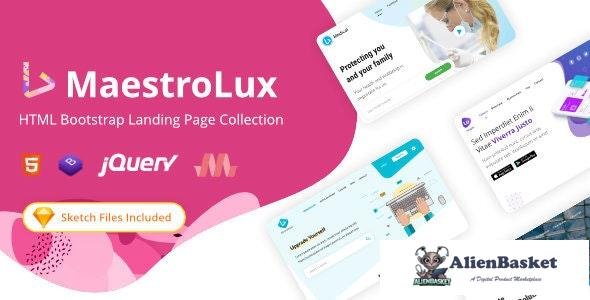 26011 Maestrolux v1.2.1 - HTML Landing Page Collection 