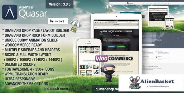 32006 Quasar v4.7 - Wordpress Theme with Animation Builder 