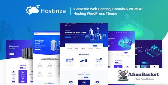 18257 Hostinza v1.8.5 - Isometric Domain & Whmcs Web Hosting WordPress Theme 