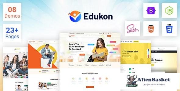 28438 Edukon v1.0 - Education and LMS HTML Template 