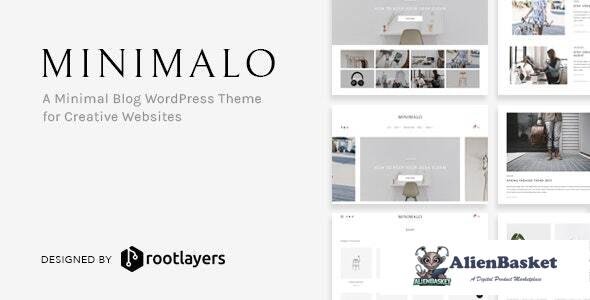 25886 Minimalo v1.0.7 - A Minimal Blog WordPress Theme for Creative Websites 