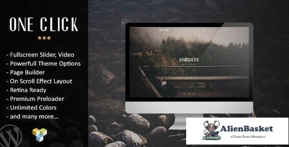 26872 One Click v1.0 – Parallax One Page Wordpress Theme 