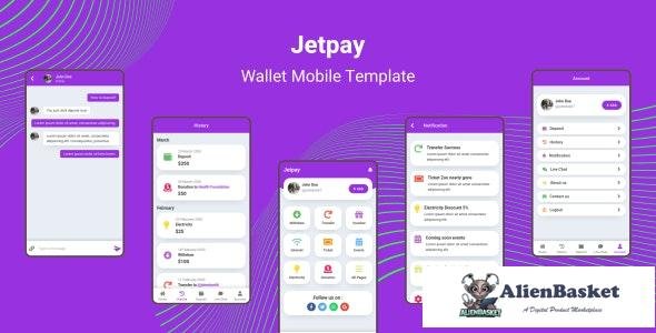 20760 Jetpay v1.0 - Wallet Mobile Template 