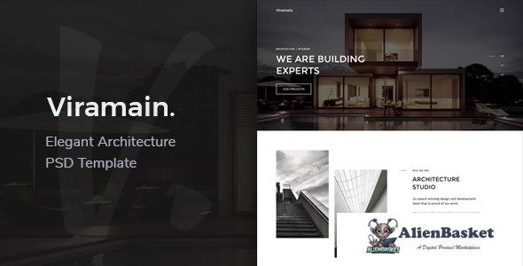 10538 Viramain - Elegant & Minimal Architecture PSD Template 