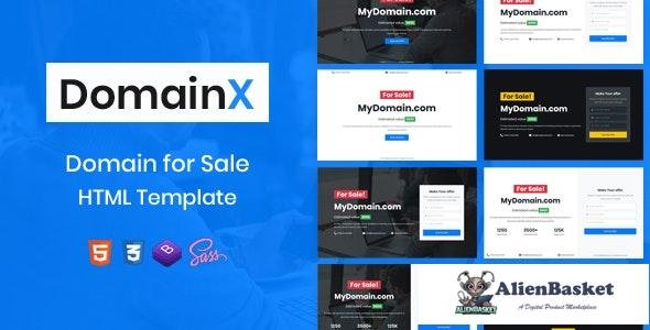 22992 DomainX v1.2 - Domain for Sale HTML Template 
