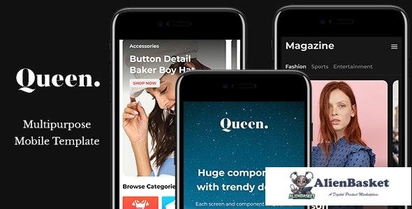 24019 Queen v1.0 - Multiconcept HTML Mobile App Template 
