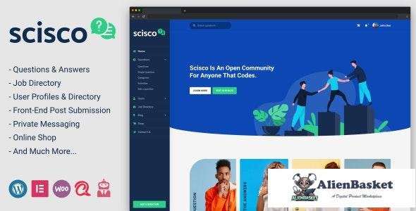 31319 Scisco v1.4 - Questions and Answers WordPress Theme 