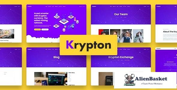 26355 Krypton v1.0 - Bitcoin Crypto Currency Joomla Template 