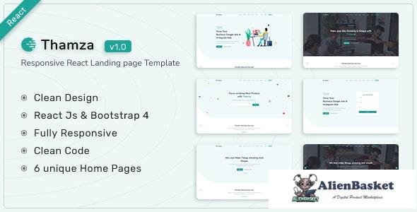 27929 Thamza v1.0 - React Js Landing Page Template 