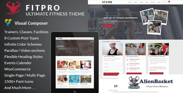 10235 FitPro v2.7 - Events Fitness Gym Sports WordPress Theme 