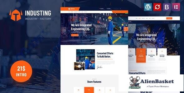 27341 Industing v1.0 - Factory & Business WordPress Theme 