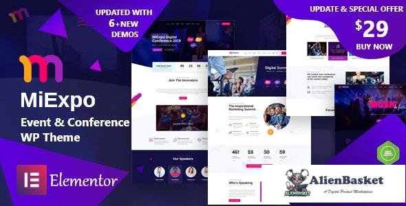 17710 MiExpo v1.0 - Event Conference Elementor WordPress Theme 