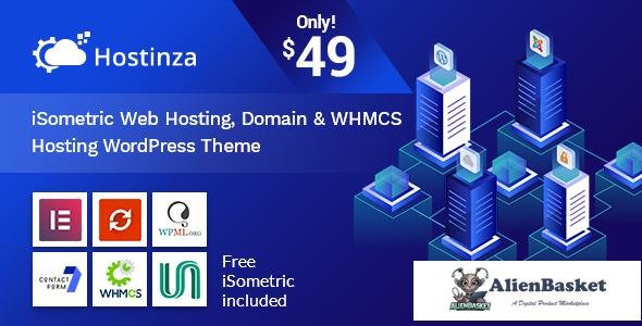 12370 Hostinza v1.0.5 - Isometric Domain & Whmcs Web Hosting 