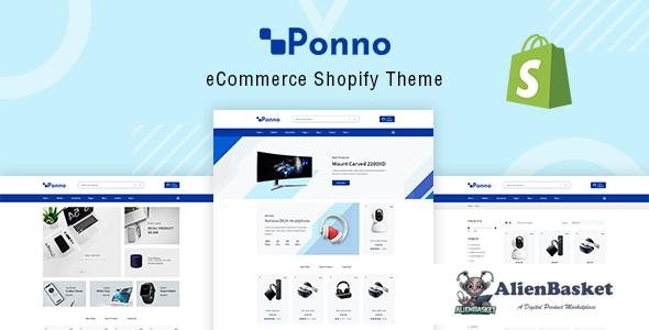 11180 Ponno - Electronics eCommerce Shopify Theme + RTL + Dropshipping 