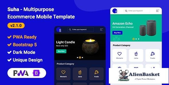 23925 Suha v2.1.0 - Multipurpose Ecommerce Mobile HTML Template 