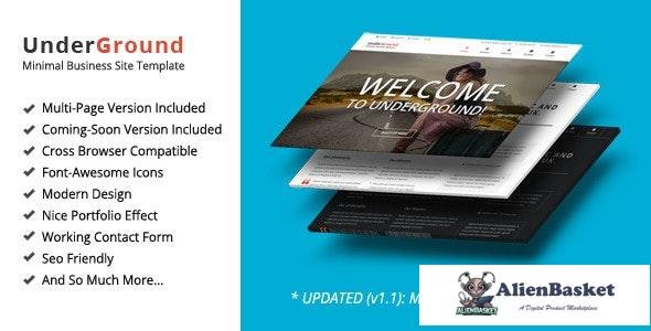 27720 UnderGround v1.0 - Minimal Onepage & Multipage Template 