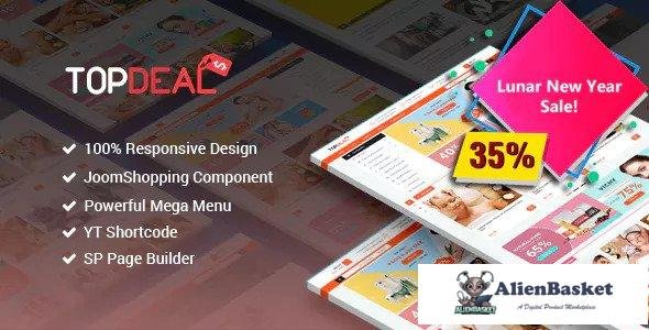 13443 TopDeal v3.9.0 - Responsive Multipurpose Deal, eCommerce Joomla Template With Page Builder 