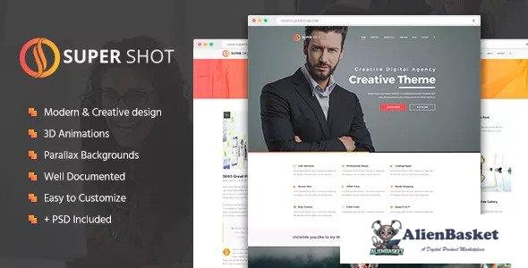 13419 SuperShot - Creative HTML Template 