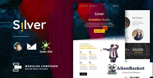 26295 Silver v1.0 - Responsive Email for Agencies, Startups & Creative Teams with Online Builder 