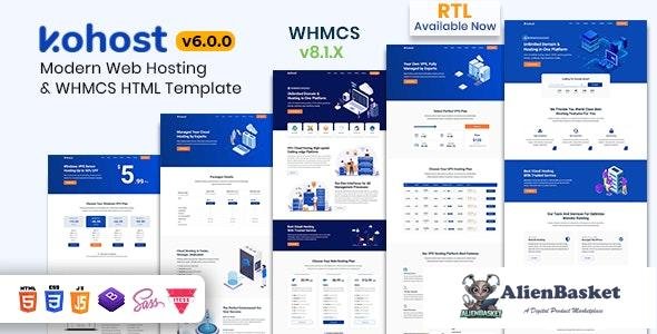 26037 Kohost v6.0.0 – Modern Web Hosting & WHMCS Template 