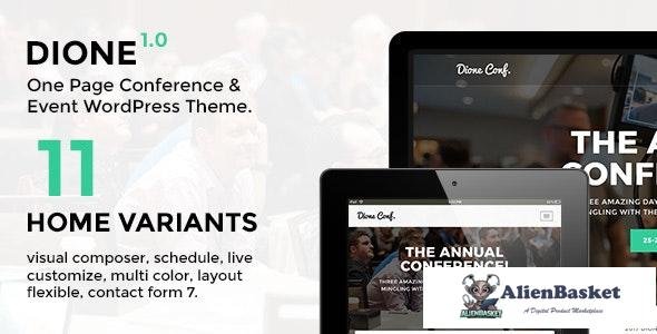 33040 Dione v1.2.2 - Conference & Event WordPress Theme 