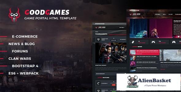 10498 Good Games - Portal / Store HTML Gaming Template 