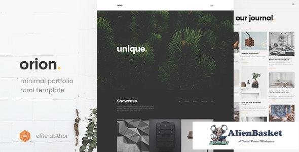 21647 Orion v1.0 - Minimal Portfolio HTML5 Template 