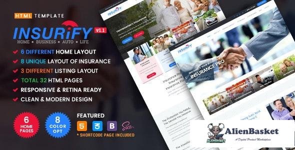 25018 Insurify v1.1 - Ultimate Template for Insurance Agency 