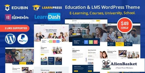 25119 Edubin v6.9.6 - Education LMS WordPress Theme 