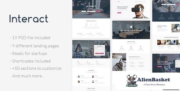 11654 Interact - Multipurpose Landing Page PSD Template 